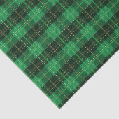 クリスマスホリデーグリーンとブラックプレイド 薄葉紙 (詳細)