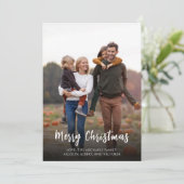 クリスマスホリデーグリーンスノーフレークパターエレガントン シーズンカード (スタンド正面)