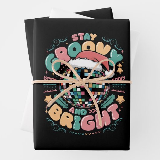 クリスマスホリデーグルービーステイグルービーアンドブライト ラッピングペーパーシート (インサイチュ)