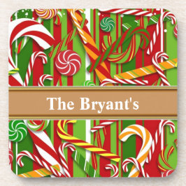 クリスマスホリデーコルクコースターテンプレート コースター