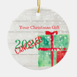 クリスマスホリデーコロナウイルス2020素朴ウッド セラミックオーナメント