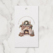 クリスマスホリデーコージーパーソナライズされた ギフトタグ (裏面)