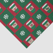 クリスマスホリデーコーヒーススノーフレーク 薄葉紙 (詳細)