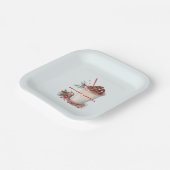 クリスマスホリデーコーヒーミングルパーティー ペーパープレート (傾斜あり)