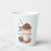 クリスマスホリデーコーヒーミングルパーティー 紙コップ (正面)