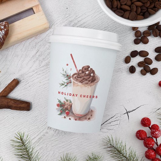 クリスマスホリデーコーヒーミングルパーティー 紙コップ