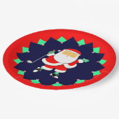 クリスマスホリデーゴルフパーティ ペーパープレート (アングル)