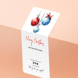 クリスマスホリデーサンキューボックスシールステッカー ラベル