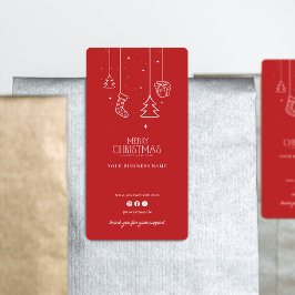 クリスマスホリデーサンキューボックスシールステッカー ラベル