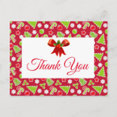 クリスマスホリデーサンキューポストカード ポストカード (正面)