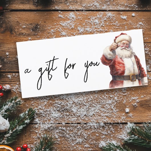 クリスマスホリデーサンタウォーターカラー