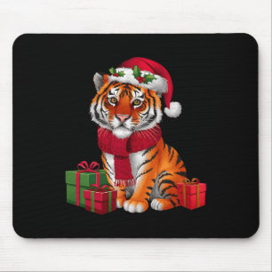 クリスマスホリデーサンタベンガルタイガークリスマス マウスパッド