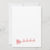 クリスマスホリデーサンタミセス。クロースパーティの招待状 招待状 (裏面)