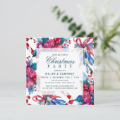 クリスマスホリデーシックな企業クリスマスパーティー 招待状 (スタンド正面)