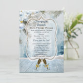 クリスマスホリデーシャンパンブランチ招待状 招待状 (スタンド正面)