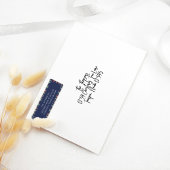 クリスマスホリデーシンプルネイビーブルーレッドプレイド ラベル