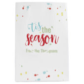 クリスマスホリデーシンプルフェスティバルティザシーズン ミディアムペーパーバッグ (正面)