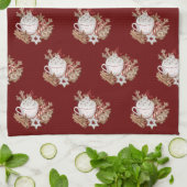 クリスマスホリデーシーズントリートキッチンタオル キッチンタオル (折り畳み)