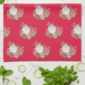 クリスマスホリデーシーズントリートキッチンタオル キッチンタオル (折り畳み)