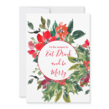 クリスマスホリデーシーズンホリーリースレッド