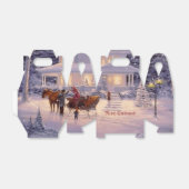 クリスマスホリデーシーンのホーム フェイバーボックス (折り畳みなし)