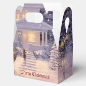 クリスマスホリデーシーンのホーム フェイバーボックス (オープン)