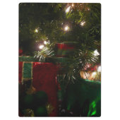 クリスマスホリデーシーンの下のギフト クリップボード (裏面)