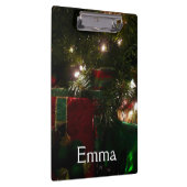 クリスマスホリデーシーンの下のギフト クリップボード (右)