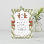 クリスマスホリデージェンダーが赤ちゃんシャワーを明らかにする 招待状 (スタンド正面)