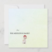 クリスマスホリデージャックラッセルドッググリーティメリーング (裏面)