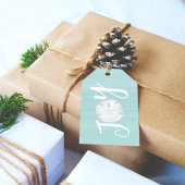 クリスマスホリデージョイかわいいタイポグラフィサンドドル ギフトタグ