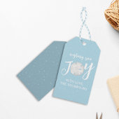 クリスマスホリデージョイかわいいタイポグラフィサンドドル ギフトタグ