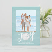 クリスマスホリデージョイシンプルトレンディービーチ2写真 シーズンカード (スタンド正面)