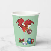 クリスマスホリデージョイドラゴン 紙コップ (裏面)