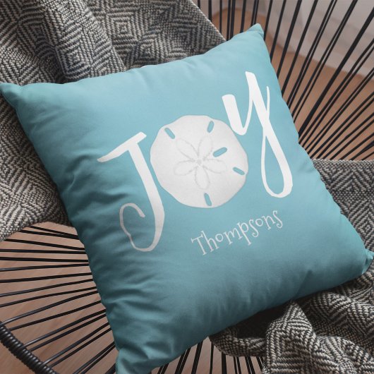 クリスマスホリデージョイビーチターコイズコースト クッション