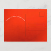 クリスマスホリデージョイレッド金ゴールドシック シーズンポストカード (裏面)