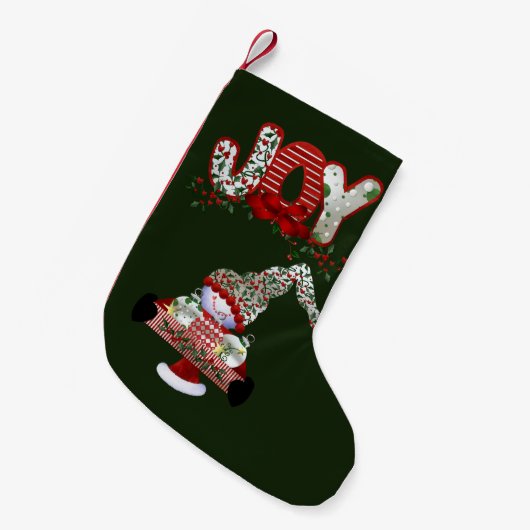 クリスマスホリデージョイ スモールクリスマスストッキング (正面 (吊り時))