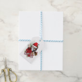 クリスマスホリデースカル ギフトタグ (より糸付き)