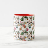 クリスマスホリデースケートマグ ツートーンマグカップ (中央)