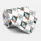 クリスマスホリデーススカンジナビア赤グリーンパターン ネクタイ (ロール)