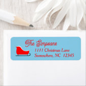 クリスマスホリデーススリー差出人住所ラベル ラベル (インサイチュ)