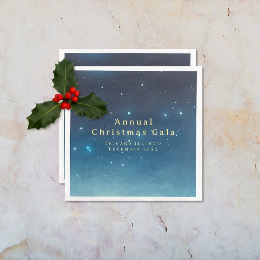 クリスマスホリデースターズペーパーナプキン