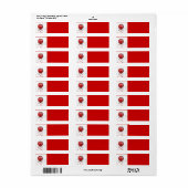 クリスマスホリデースターズ ラベル (フルシート)