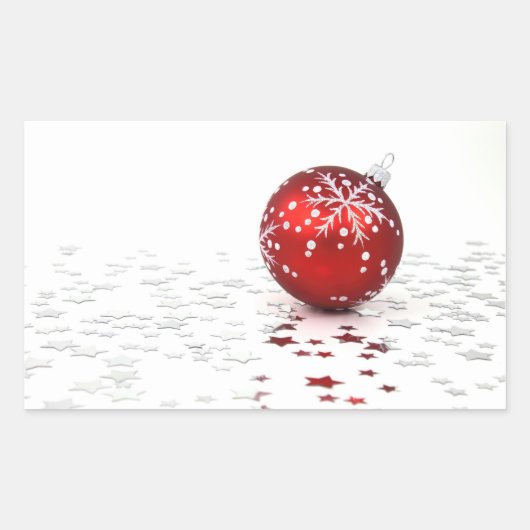 クリスマスホリデースターズ 長方形シール (正面)