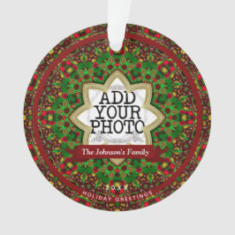 クリスマスホリデースターファミリーキープサケフォトプレート オーナメント