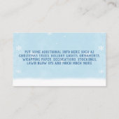 クリスマスホリデーストア名刺 名刺 (裏面)