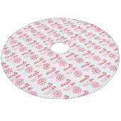 クリスマスホリデーストッキングサンタ季節のごあいさつ フリース ツリースカート (アングル)