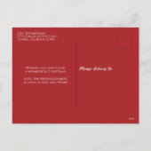 クリスマスホリデーストリングライトザシーズンおもしろい シーズンポストカード (裏面)