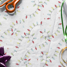 クリスマスホリデーストリングライトフェスティバル カラフル 薄葉紙