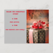 クリスマスホリデーストーリーポストカード シーズンポストカード (裏面)